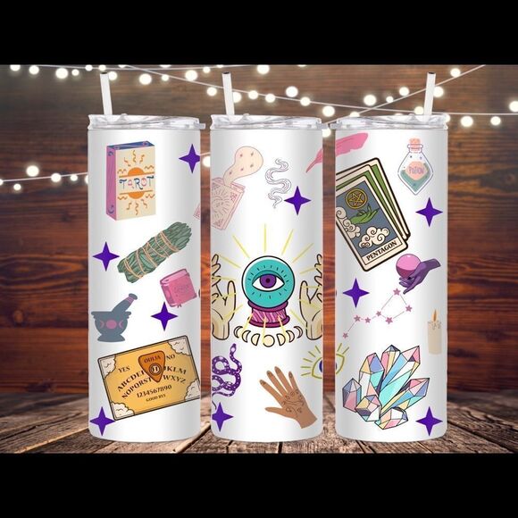 handmade Other - Witchy Metaphysical metal tumbler